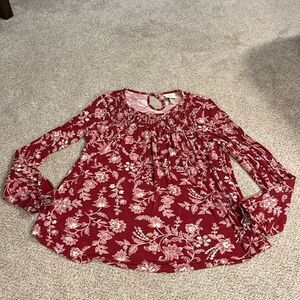 Knox Rose Size Small Floral Blouse